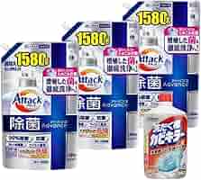 花王　アタック除菌アドバンス 洗濯用洗剤 詰替用　超特大　1580g × 10袋 Amazon | 花王 アタック除菌アドバンス 詰替 超特大 1580g × 3